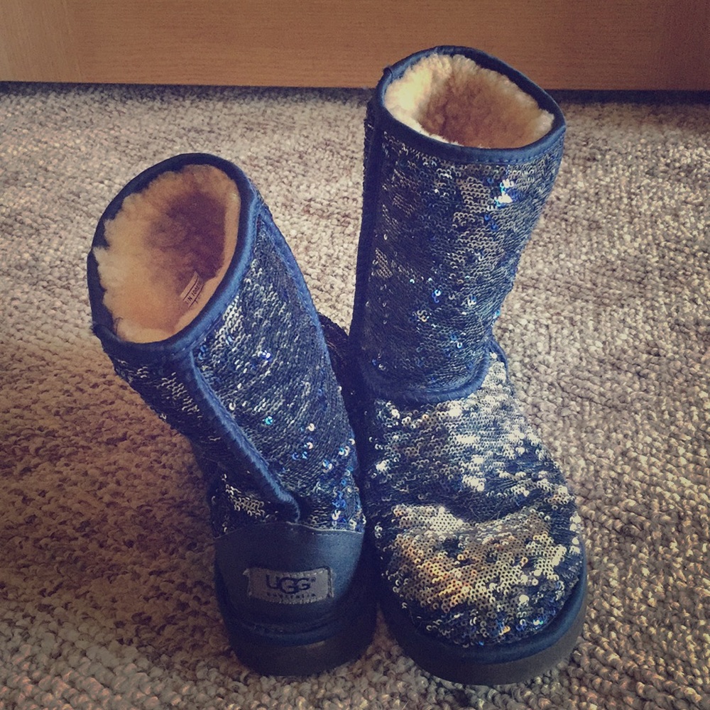 Blue sequins UGGS
